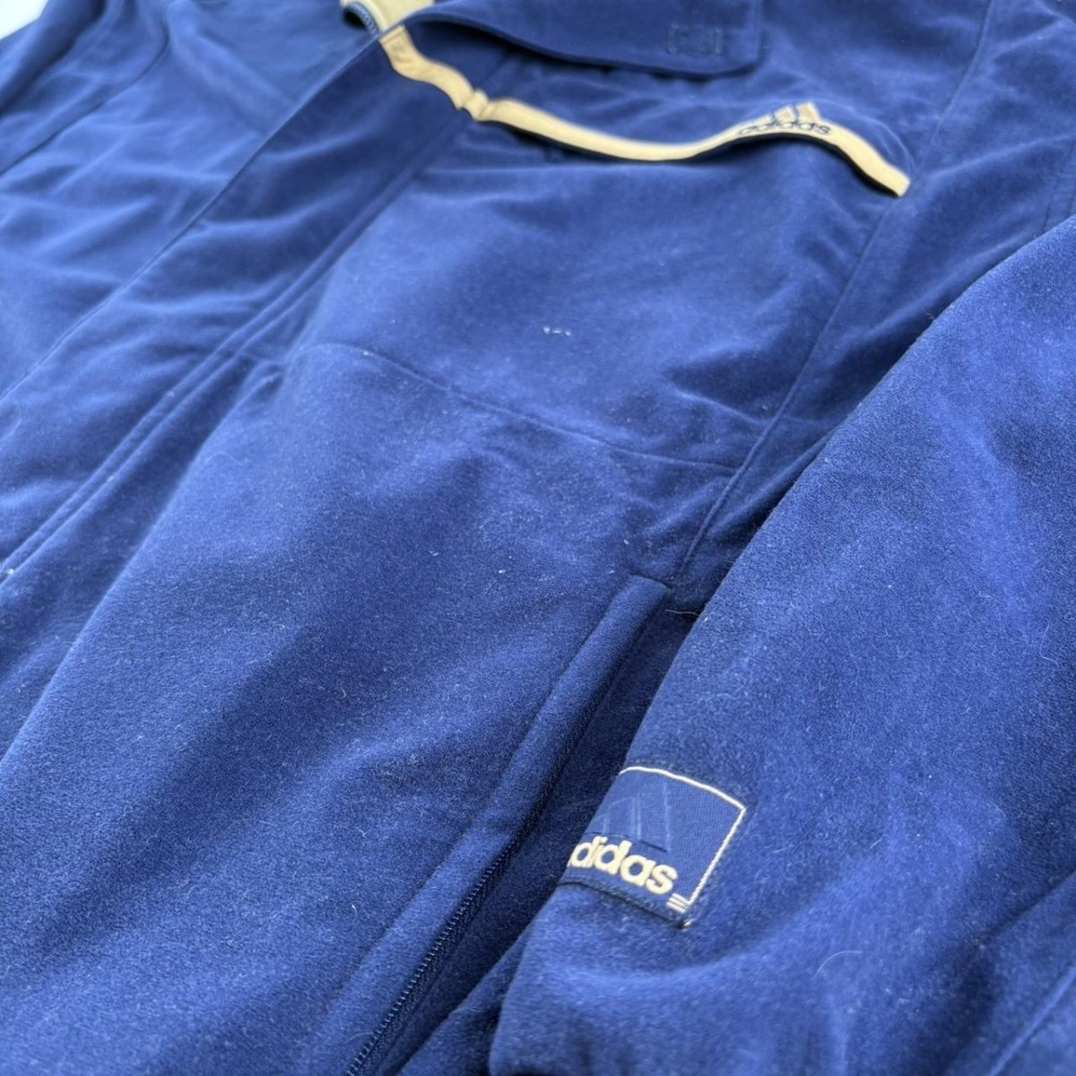 1990s Adidas Velvet Embroidered Track Jacket S - Threads Uncovered