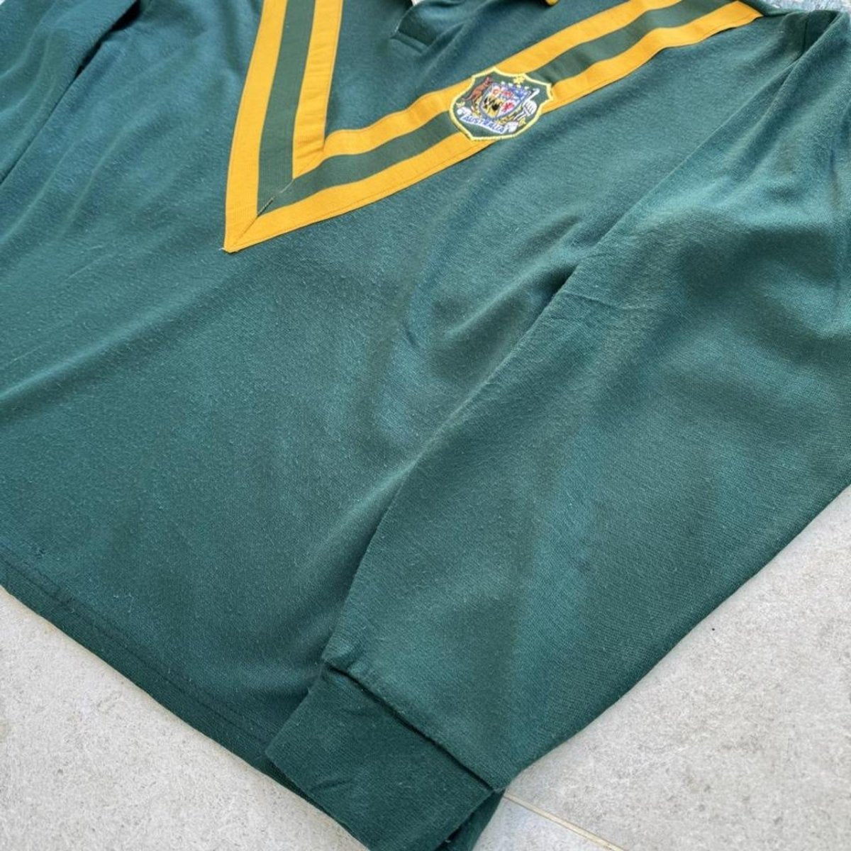 1990s Australia Wallabies Rugby Polo L - Threads Uncovered