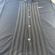 1990s Nike Button Down Embroidered Swoosh Navy Cardigan L - Threads Uncovered