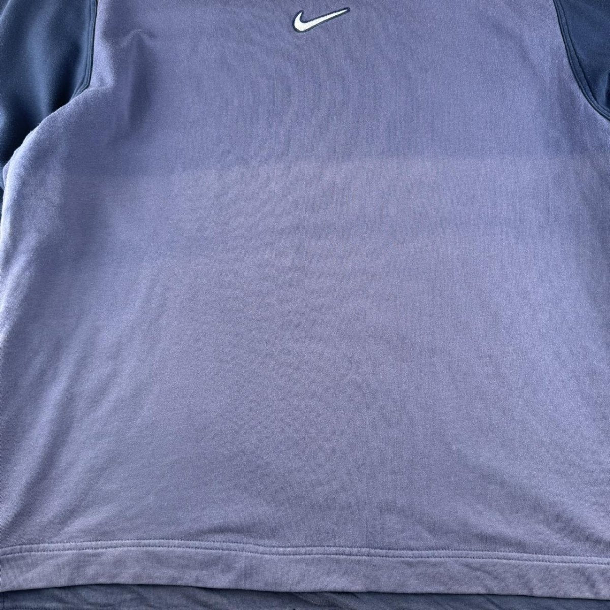 1990s Nike Centre Swoosh embroidered Distressed Oversized Jumper XL - Threads Uncovered