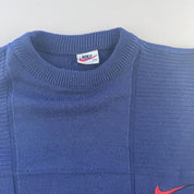 1990s Nike Cotton Knitted Crewneck XXL - Threads Uncovered