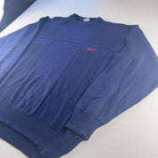 1990s Nike Cotton Knitted Crewneck XXL - Threads Uncovered