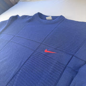 1990s Nike Cotton Knitted Crewneck XXL - Threads Uncovered