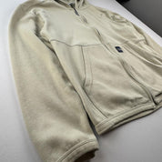 1990s Nike Embroidered Spellout Full Zip Fleece Hoodie S - Threads Uncovered