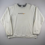 1990s Nike Embroidered Womens Sweatshirt 8-10 - Threads Uncovered