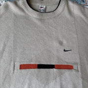 1990s Nike Knitted Embroidered Jumper XL - Threads Uncovered