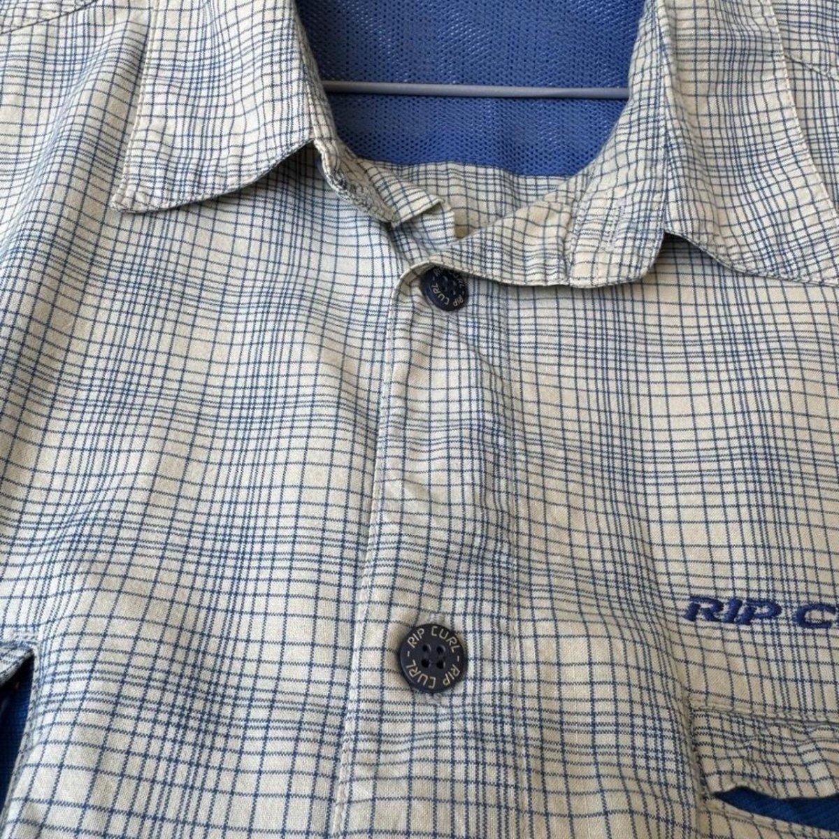 1990s Ripcurl Striped Summer Shirt XL - Threads Uncovered