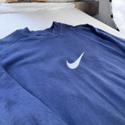 1990s Thick Embroidered Centre Swoosh Nike Sweatshirt XL - Threads Uncovered