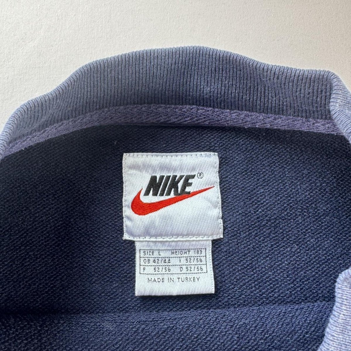 1990s Thick Embroidered Centre Swoosh Nike Sweatshirt XL - Threads Uncovered