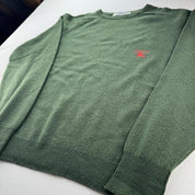 1995 Burberrys Lambswool Made In Scotland Embroidered Knitted Jumper M - Threads Uncovered