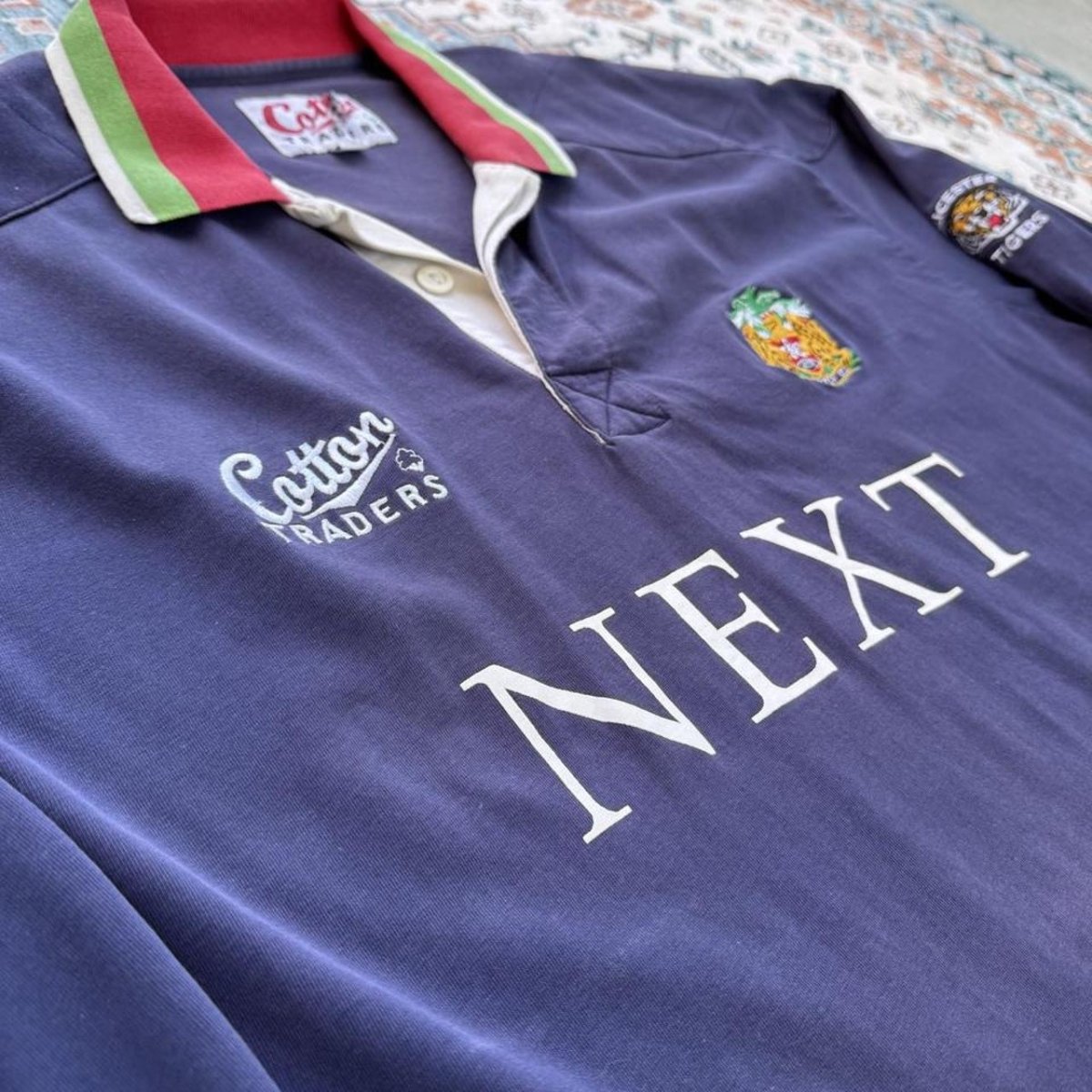 1998 Cotton Traders Rugby Tigers Rugby Polo XL - Threads Uncovered