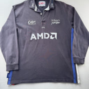 1999-2000 Cotton Traders Sale Sharks Long Sleeve Rugby Polo Shirt XL - Threads Uncovered