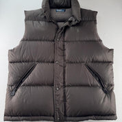 2000s Polo Ralph Lauren Brown Puffer Gilet L - Threads Uncovered
