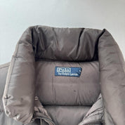 2000s Polo Ralph Lauren Brown Puffer Gilet L - Threads Uncovered