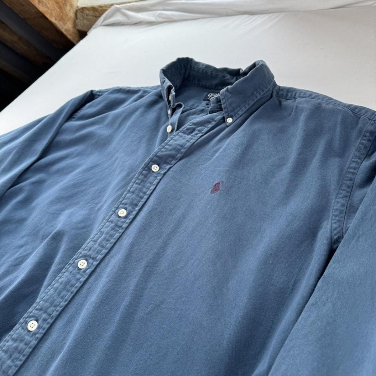 2000s Polo Ralph Lauren Thick Button Down Blake Shirt L - Threads Uncovered
