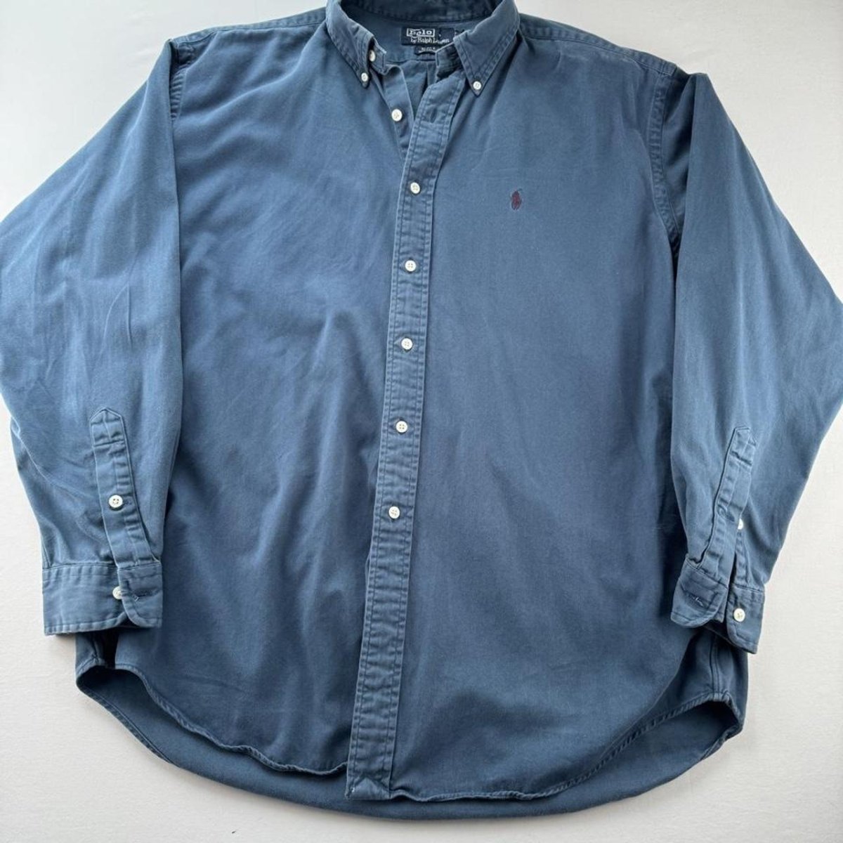 2000s Polo Ralph Lauren Thick Button Down Blake Shirt L - Threads Uncovered