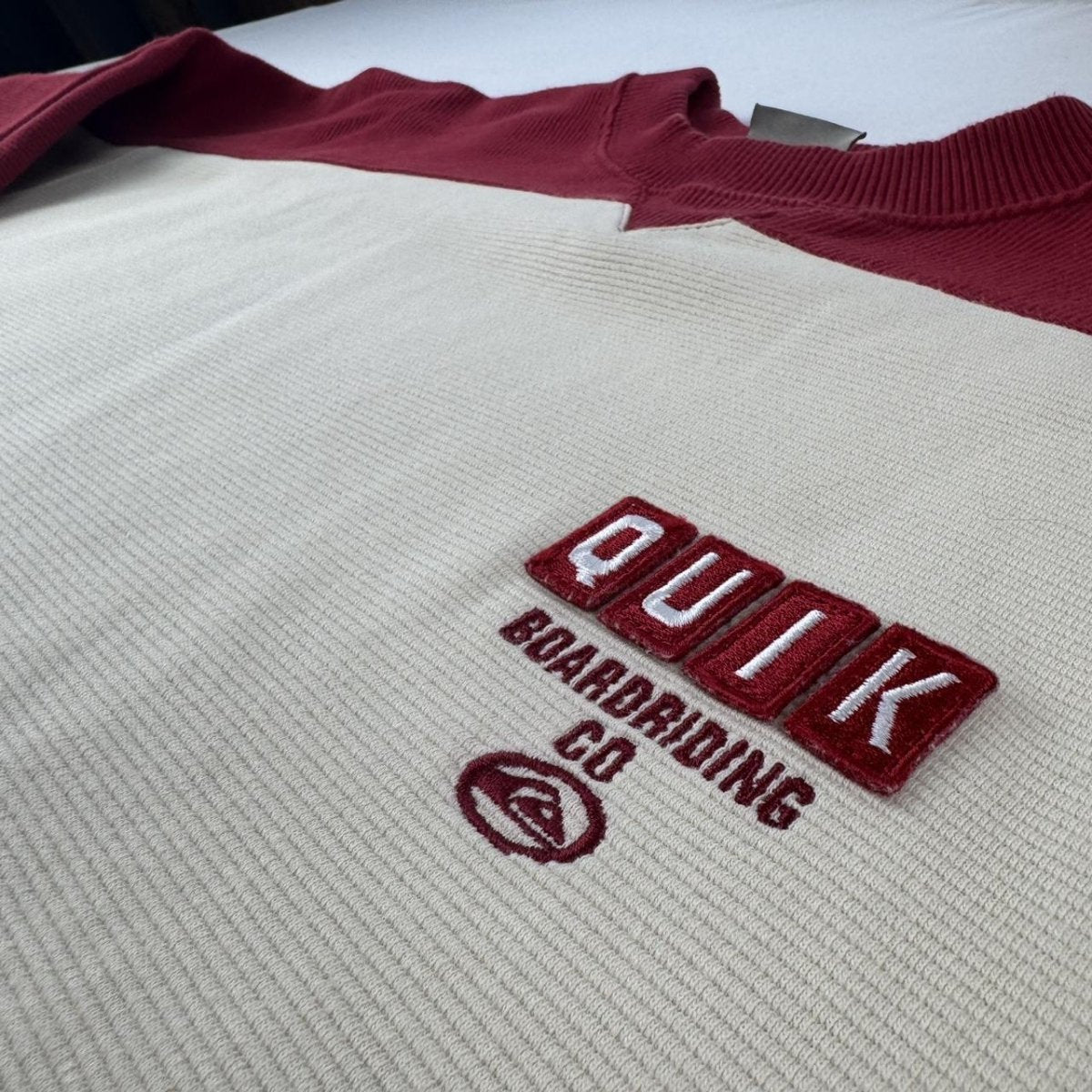 2000s Quiksilver Boarding Co Embroidered Sweatshirt XL - Threads Uncovered