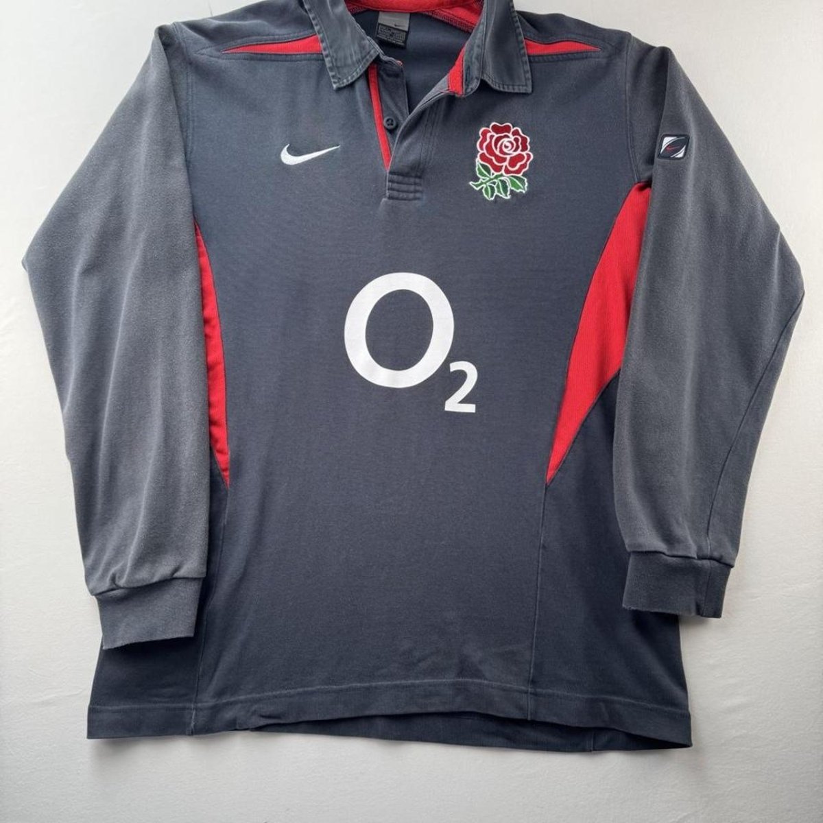 2003 Nike England Rugby Polo Shirt L - Threads Uncovered