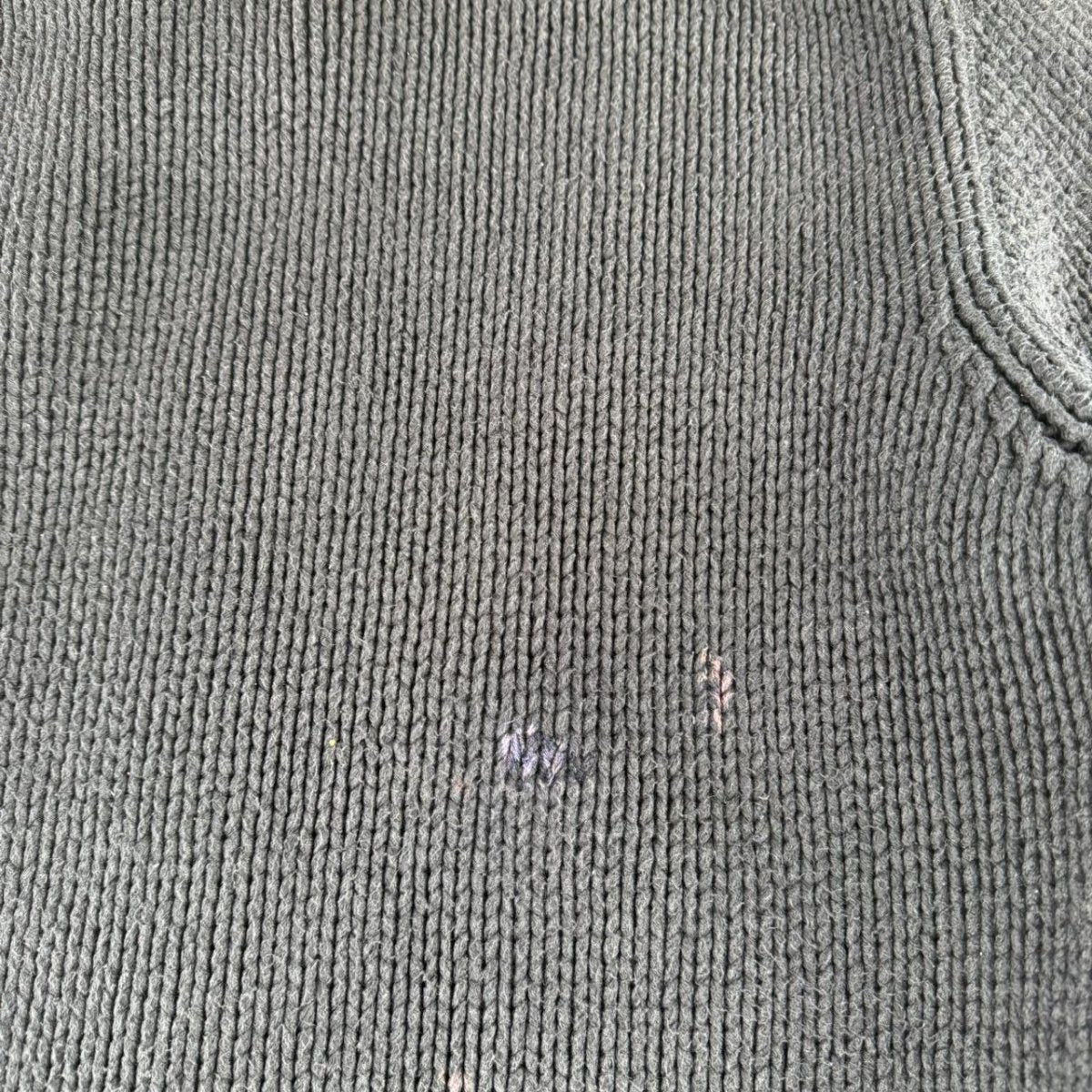 2005 Authentic Stone Island Thick Knitted Full Zip Jumper XXL - Threads Uncovered