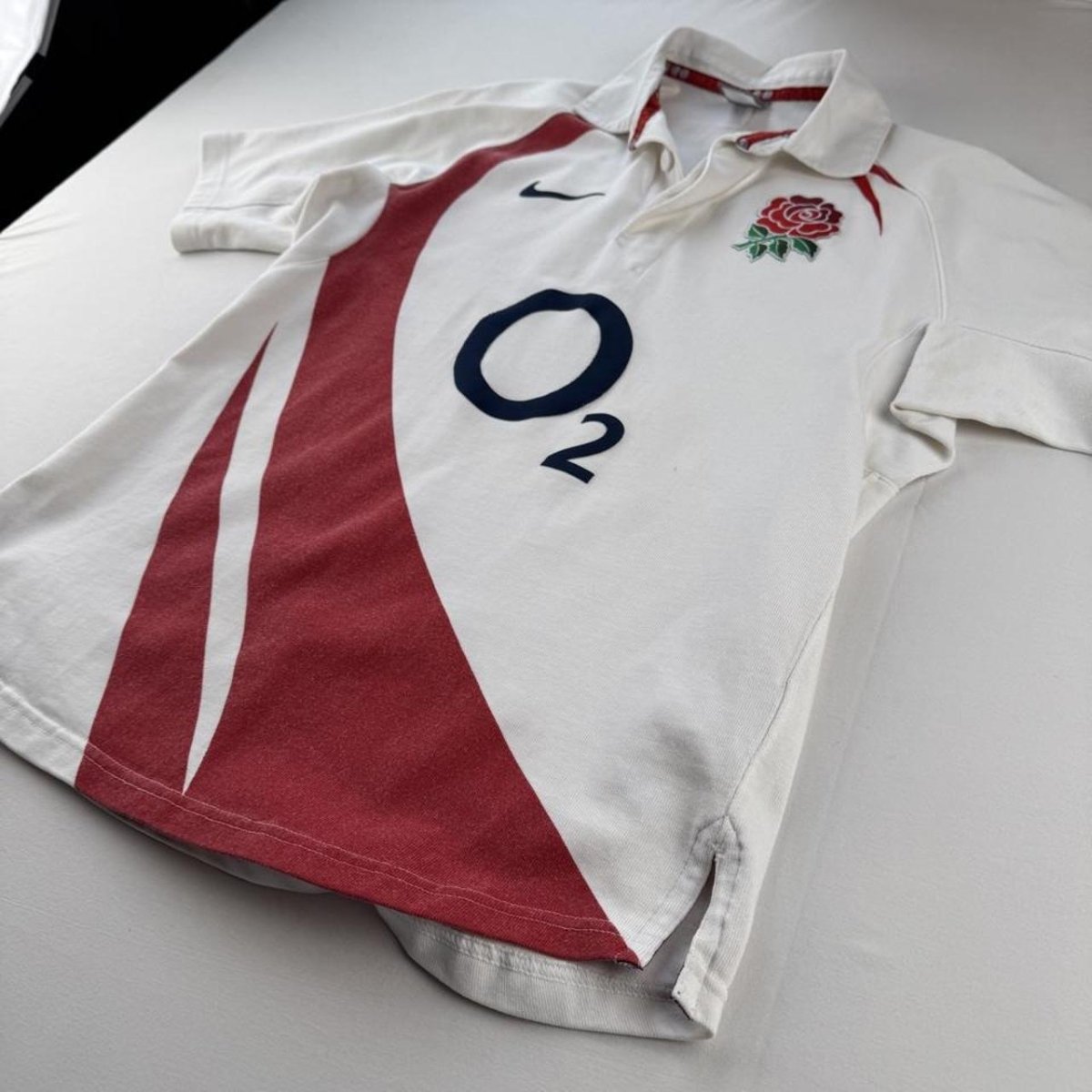 2007 England Rugby Short Sleeve Rugby Polo S - Threads Uncovered