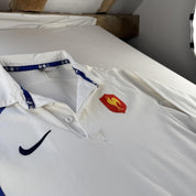 2007 Nike France Rugby Long Sleeve Rugby Polo L - Threads Uncovered