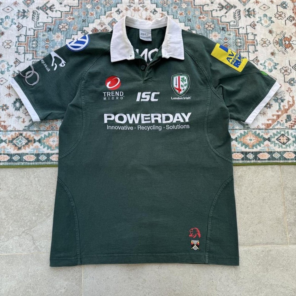 2011 ISC London Irish Rugby Polo Shirt L - Threads Uncovered