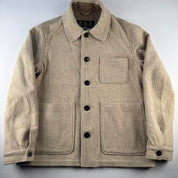 Modern Barbour Tartan Embroidered Spellout Kenn Wool Jacket M