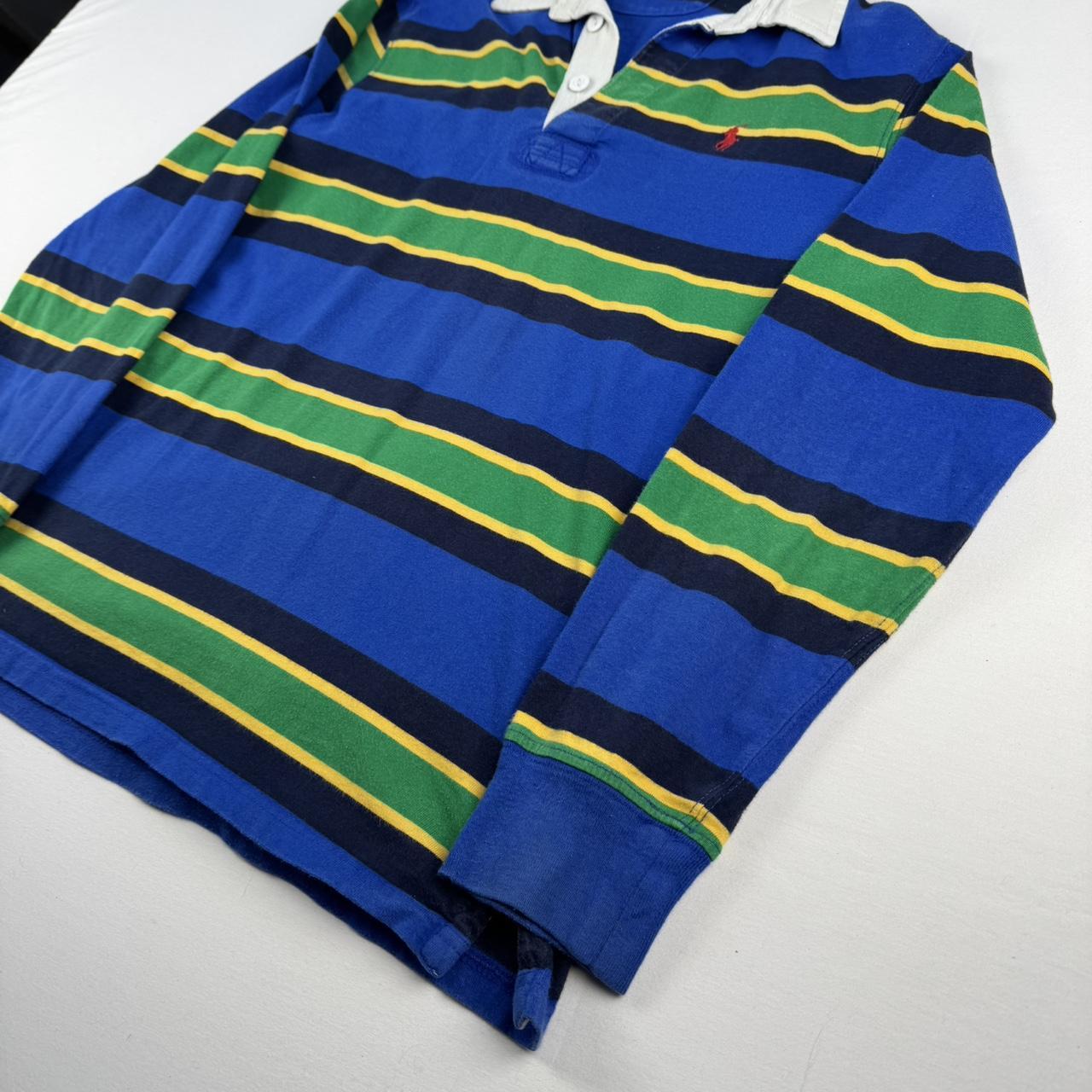 Polo Ralph Lauren Embroidered Striped Rugby Polo XS