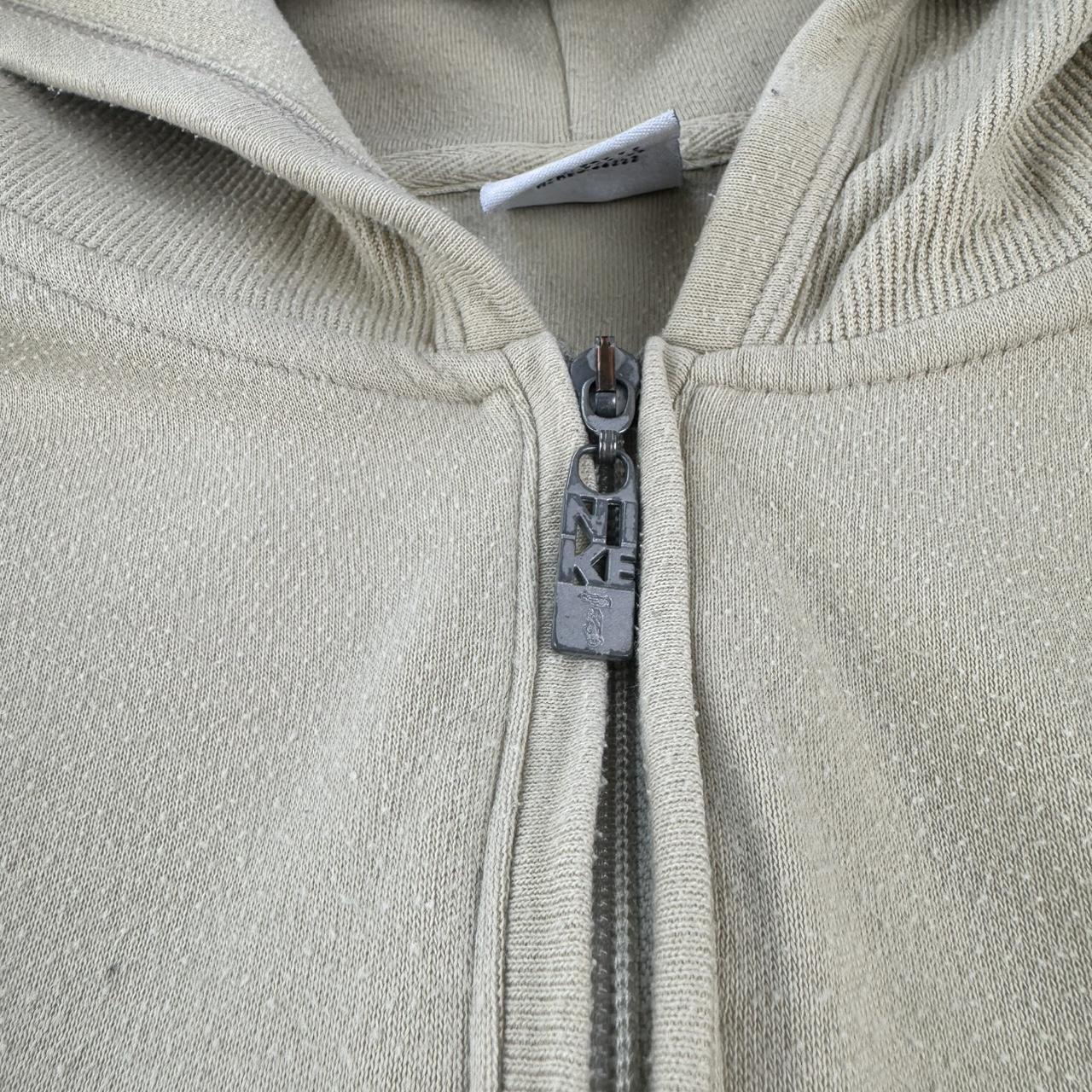 1990s Nike Embroidered Spellout Full Zip Fleece Hoodie S