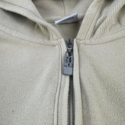 1990s Nike Embroidered Spellout Full Zip Fleece Hoodie S