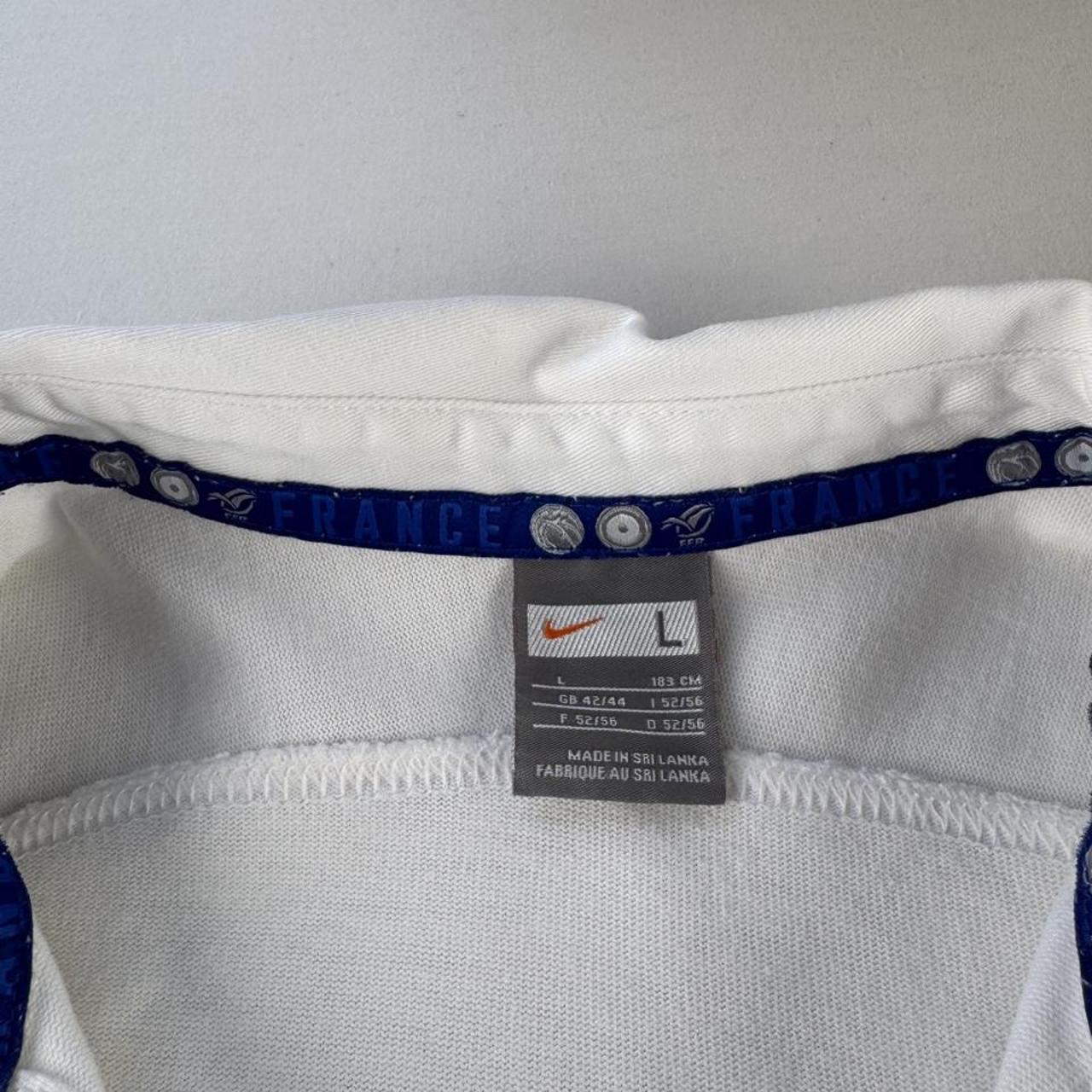 2007 Nike France Rugby Long Sleeve Rugby Polo L
