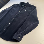 Navy Carhartt WIP Long Sleeve Madison Corduroy Button Down Shirt L