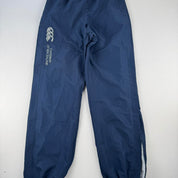Canterbury Tracksuit Bottoms Cuffed Navy and White S