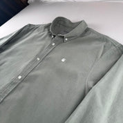 Sage Green Carhartt WIP Fine Corduroy Shirt XL