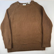 Timberland Embroidered Logo Knitted Crewneck Brown M
