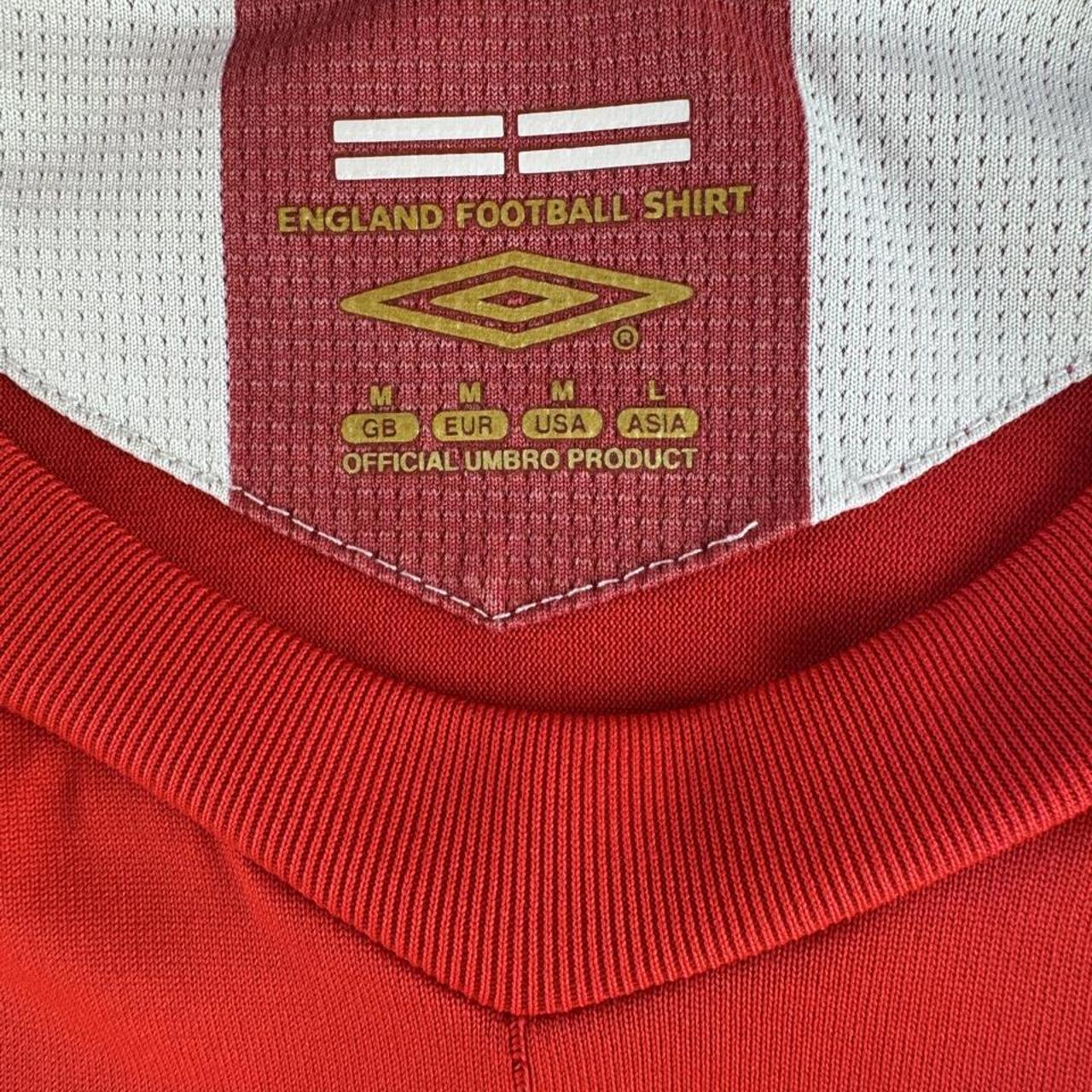 England Umbro 2007-09 Away Playing Jersey M