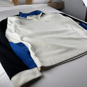Early 2000s Yves Saint Laurent YSL Embroidered Spellout Quarter Zip Fleece XL