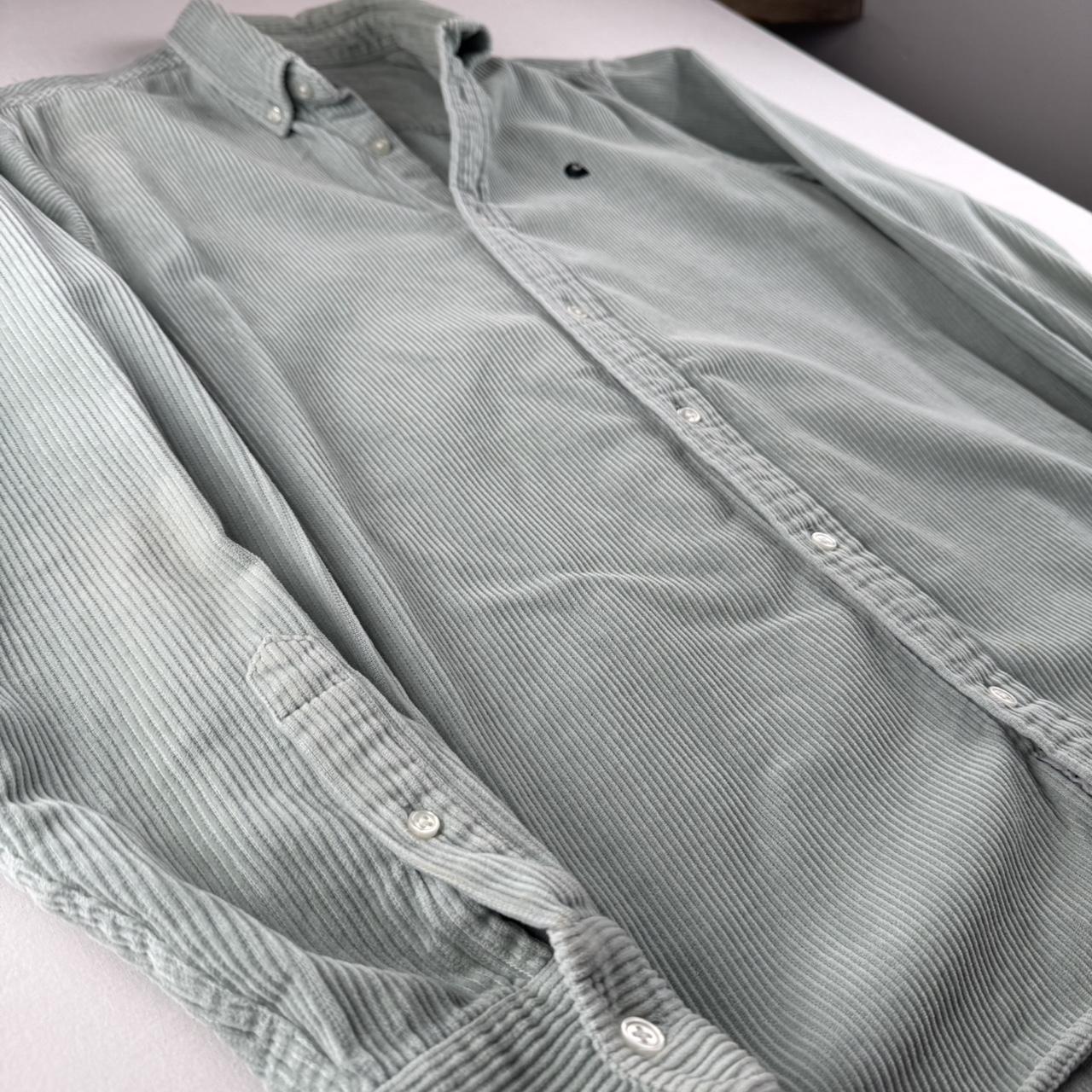 Carhartt WIP Embroidered Logo Corduroy Button Down Shirt M