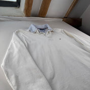 Thick Tommy Hilfiger Embroidered Logo Rugby Polo Shirt M