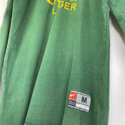 Nike men's rugby polo shirt green and yellow with Springboks logo and player fit.