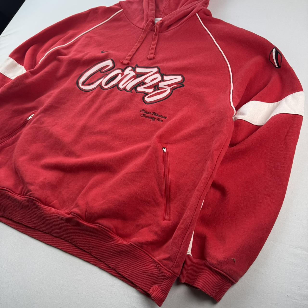 Nike 2000s Cortez Embroidered Spellout Hoodie XL