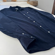 Navy Carhartt WIP Long Sleeve Madison Corduroy Button Down Shirt XL