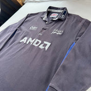 1999-2000 Cotton Traders Sale Sharks Long Sleeve Rugby Polo Shirt XL