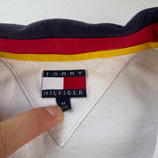 Mens Tommy Hilfiger Embroidered Logo Pannel Rugby Polo Shirt M