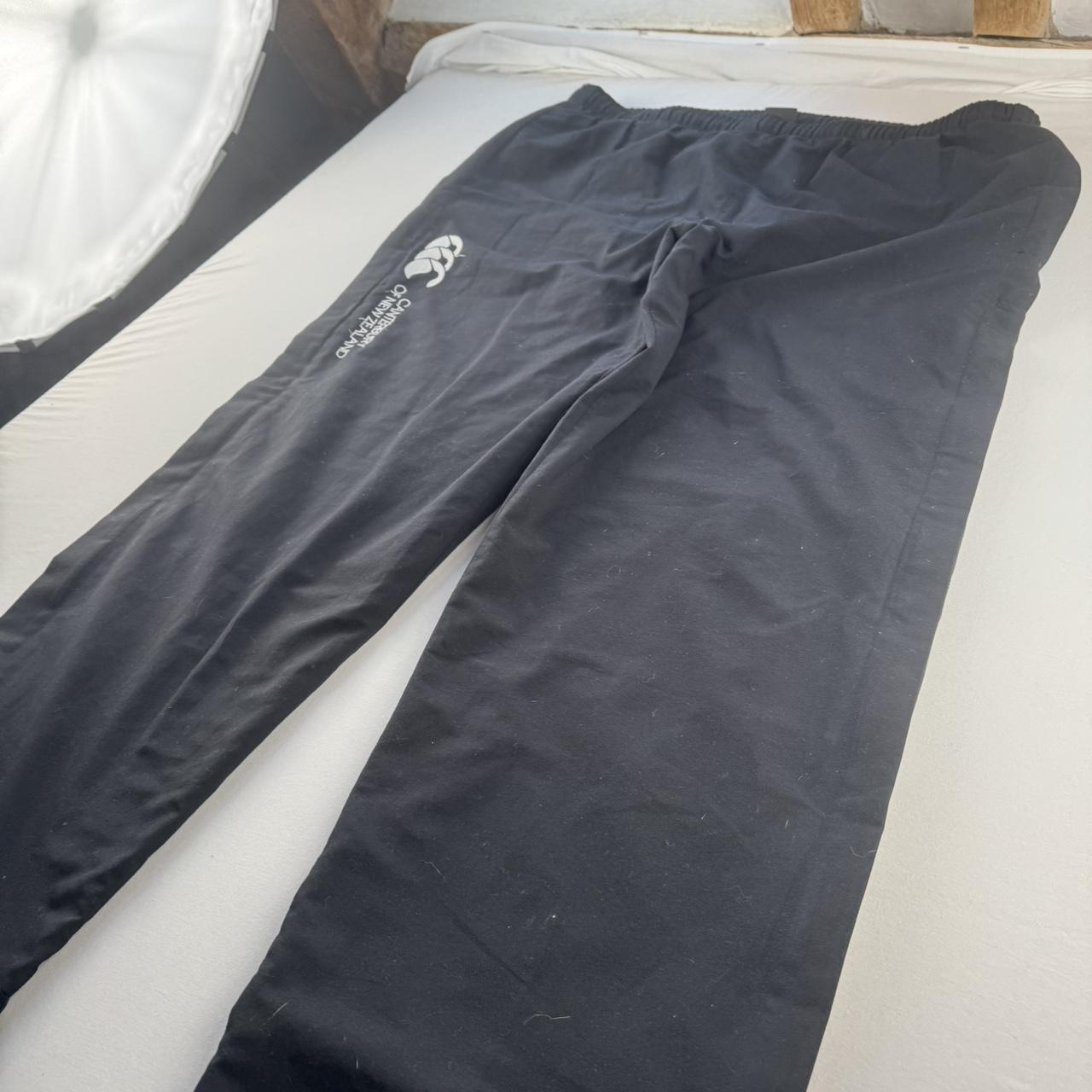 Black Uncuffed Canterbury Joggers L