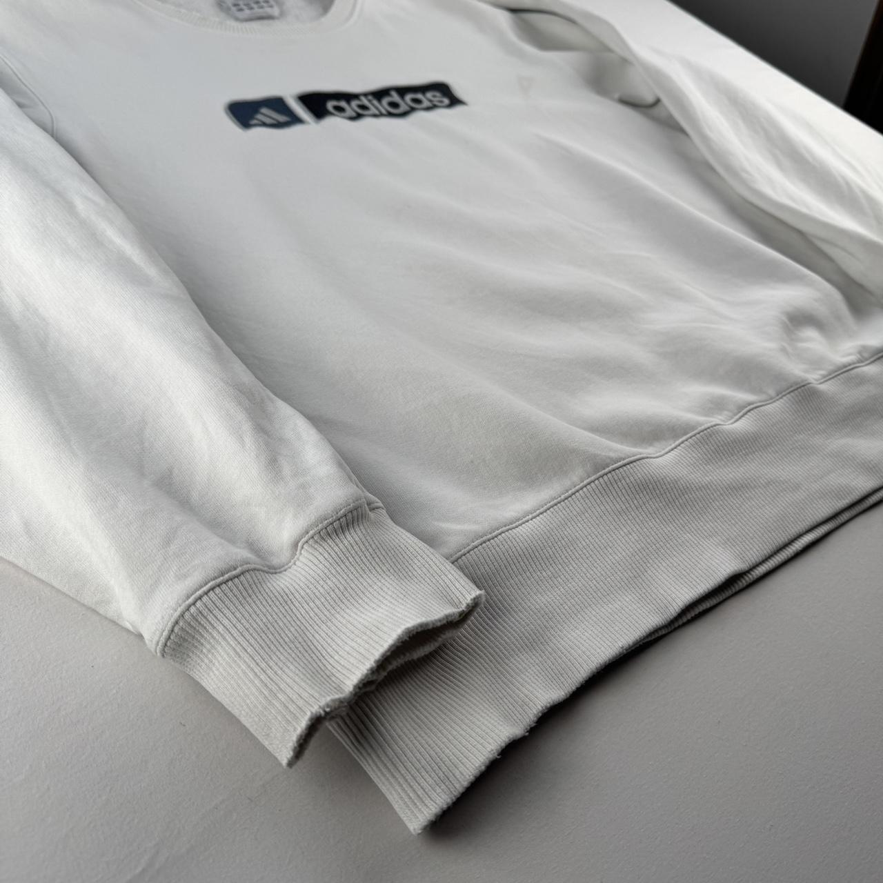 Adidas Early 2000s Embroidered Spellout Jumper S