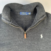 Polo Ralph Lauren Charcoal Grey Quarter Zip Fleece L