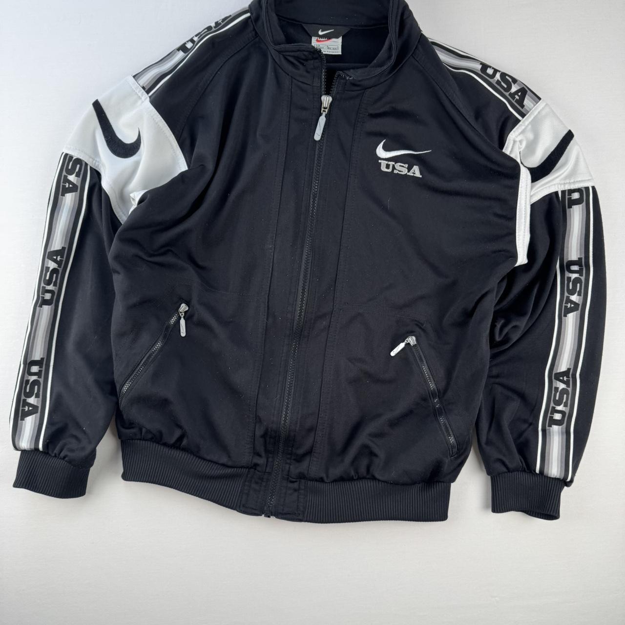 1990s Nike USA Womens Track Jacket L
