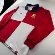 Early 2000s Adidas British and Irish Lions Embroidered Rugby Polo Shirt L