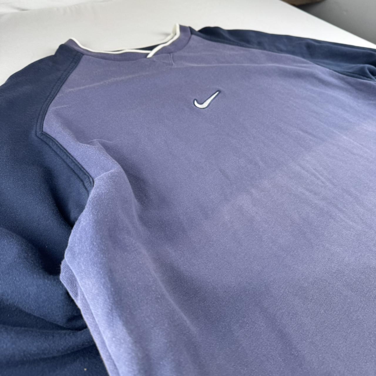1990s Nike Centre Swoosh embroidered Distressed Oversized Jumper XL